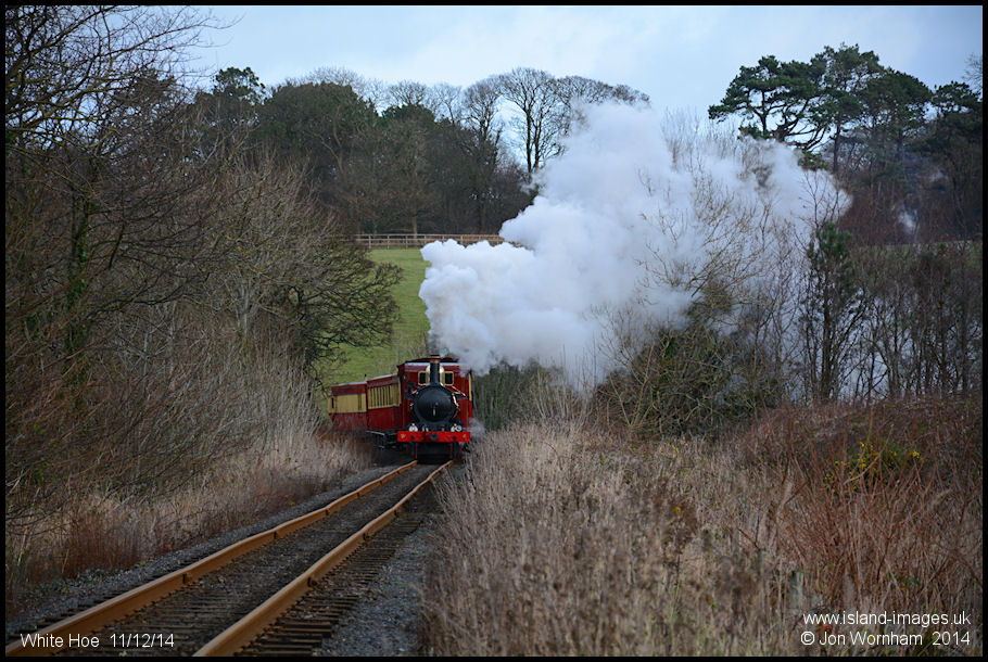 The Isle of Man Railway Dining Car train at White Hoe